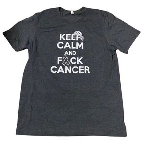 KEEP CALM and f*ck Cancer graphic T-shirt